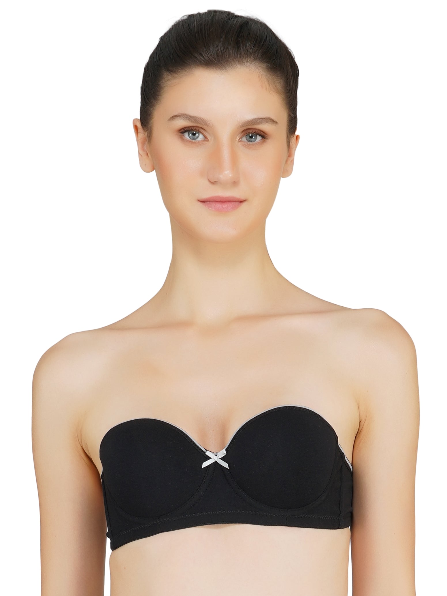 black strapless bra