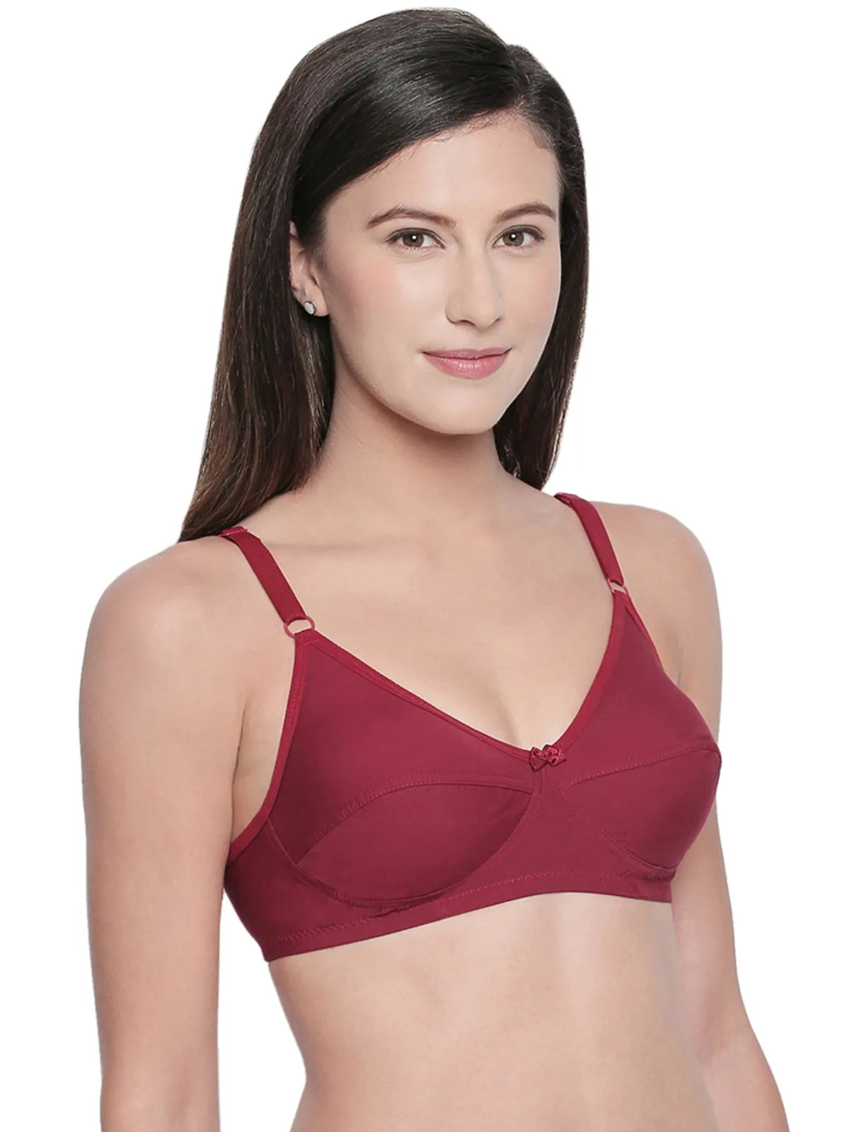 bodycare cotton bra mahroon