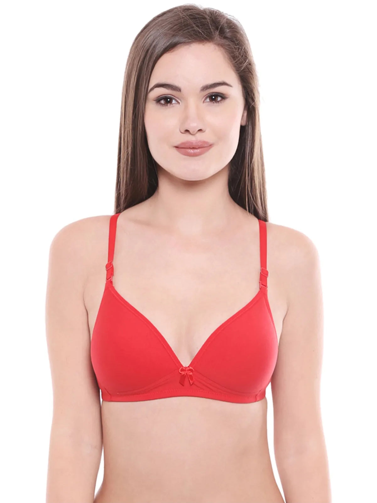 bodycare padded bra red