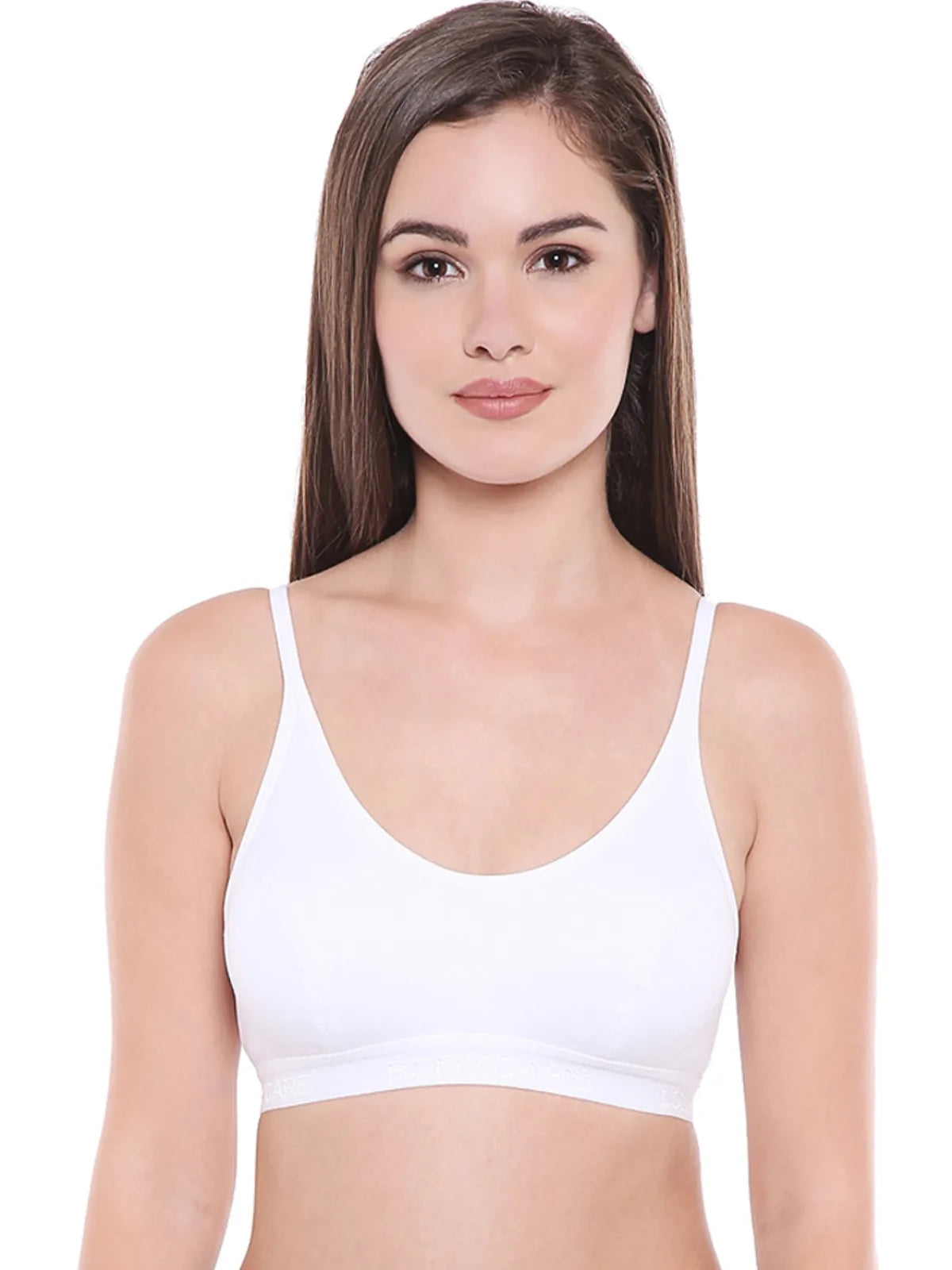 bodycare sports bra white