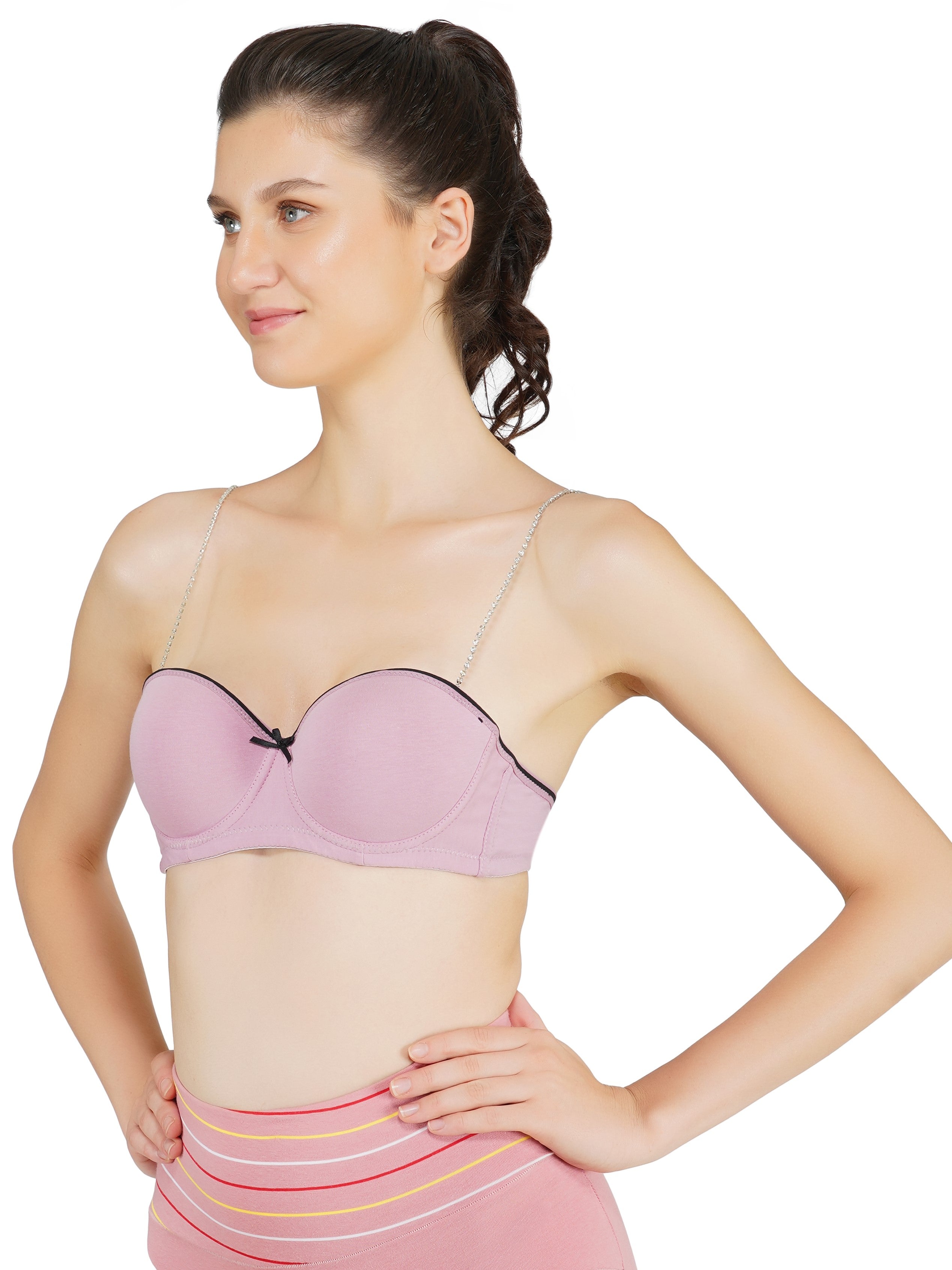 clear strapless bra