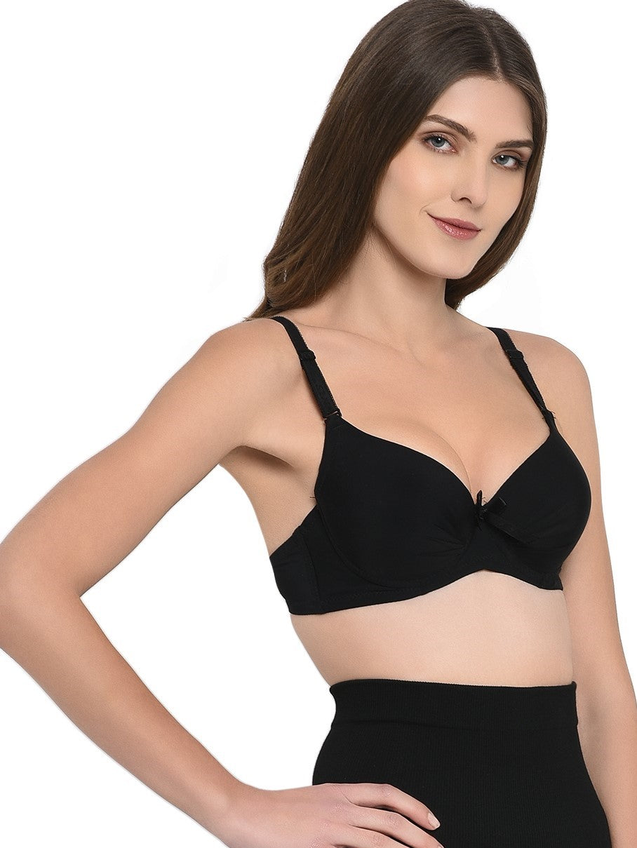 double padded bra black