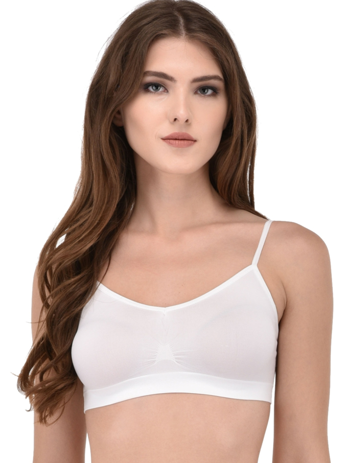 full support bra white