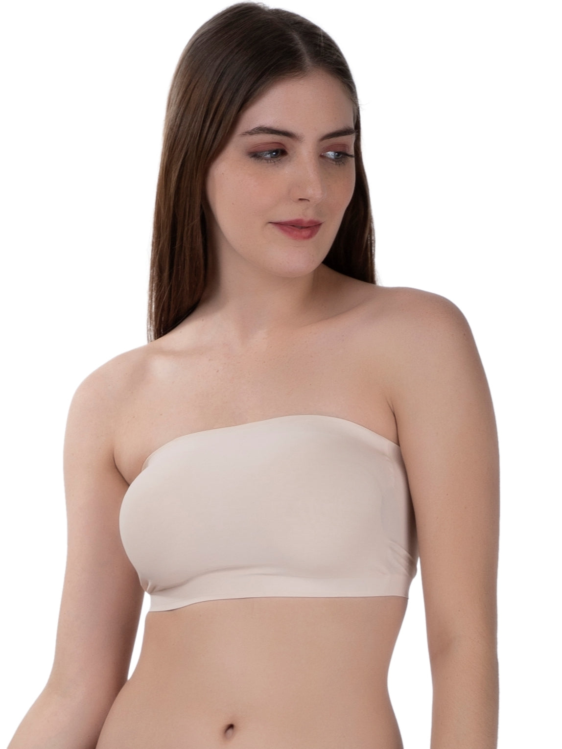 padded nude strapless bra