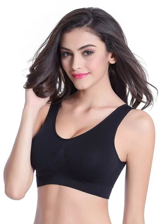 padless sports bra