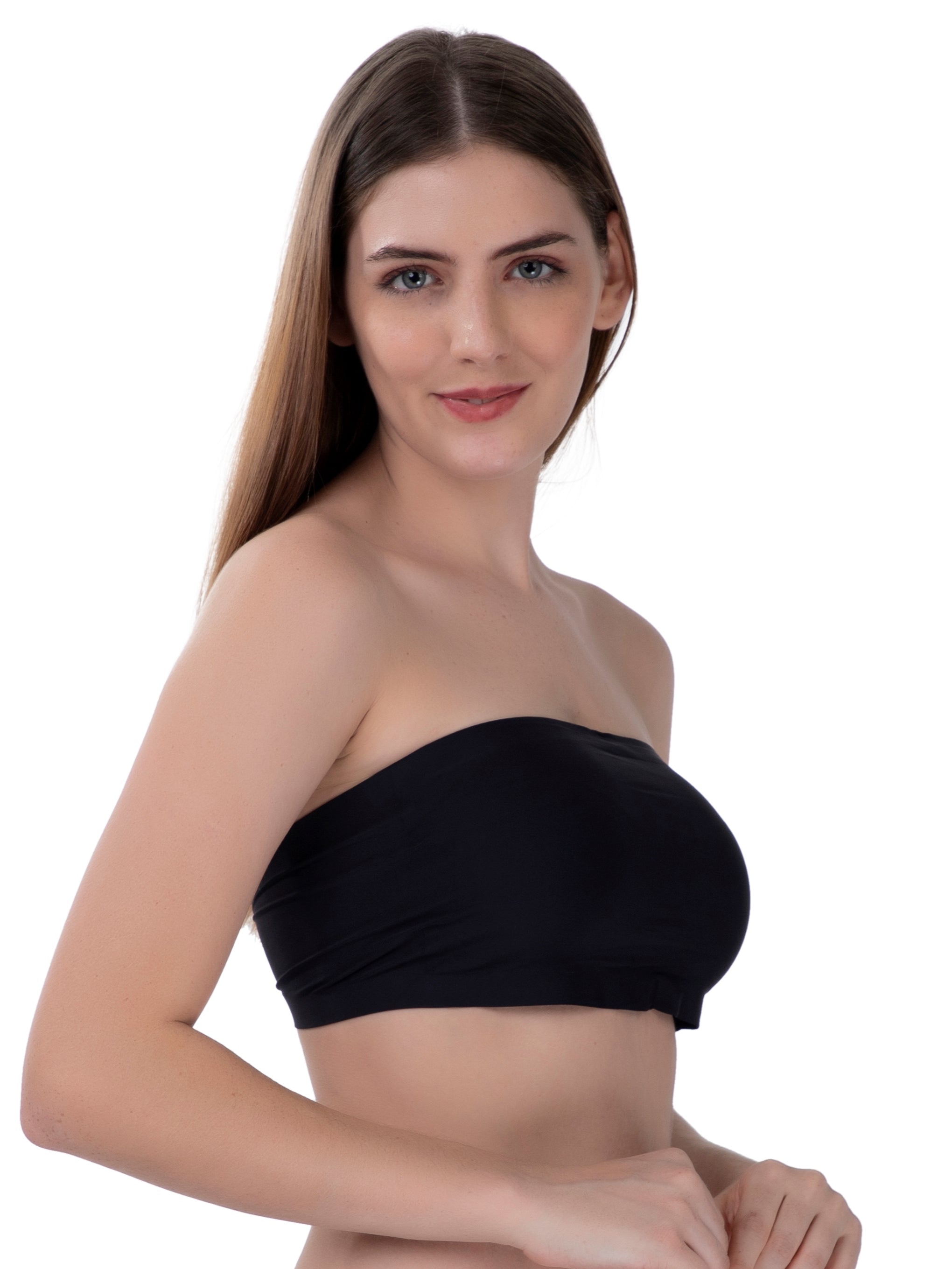 poftik seamless bandeau bra