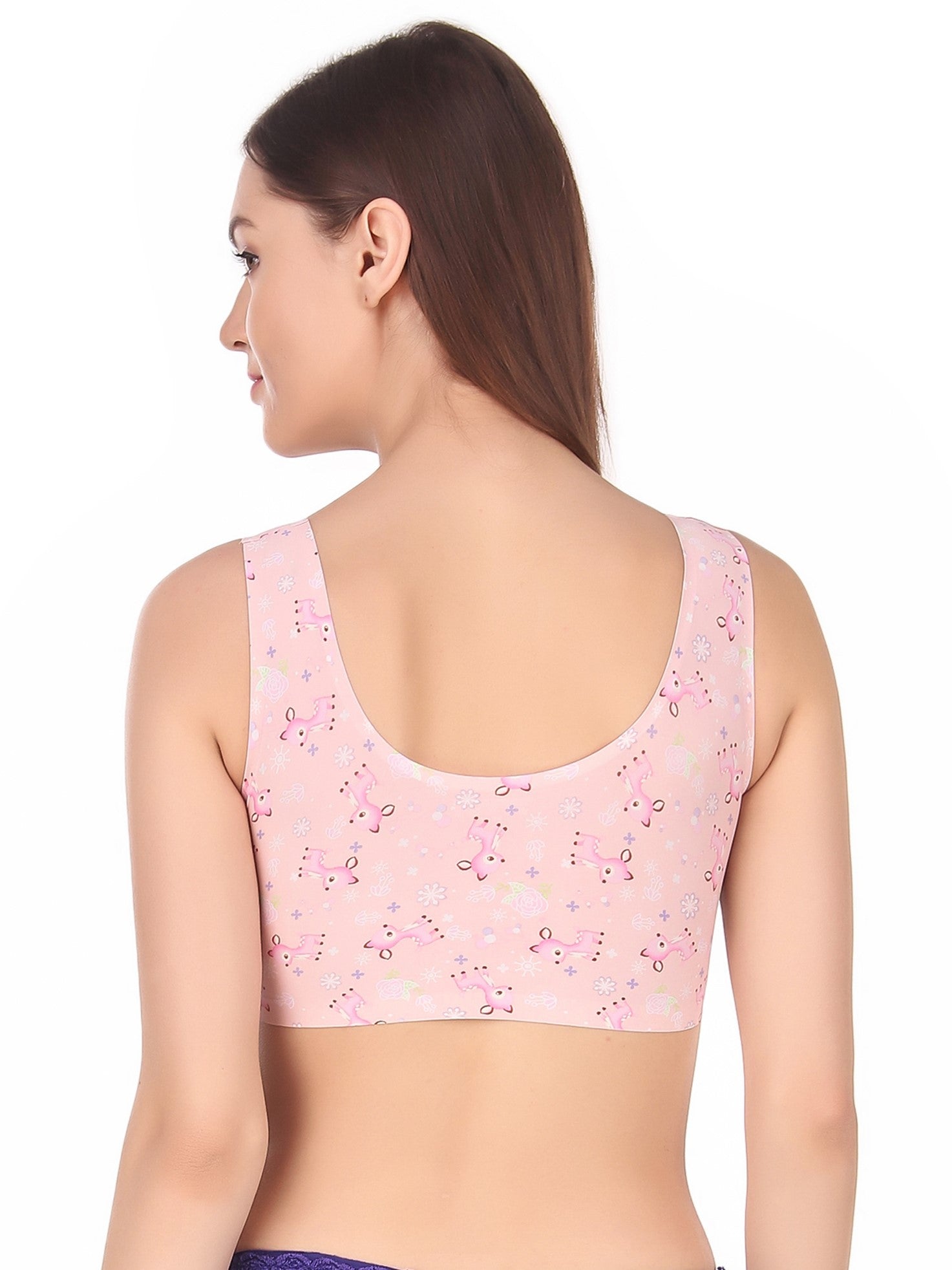 puppy print sports bra