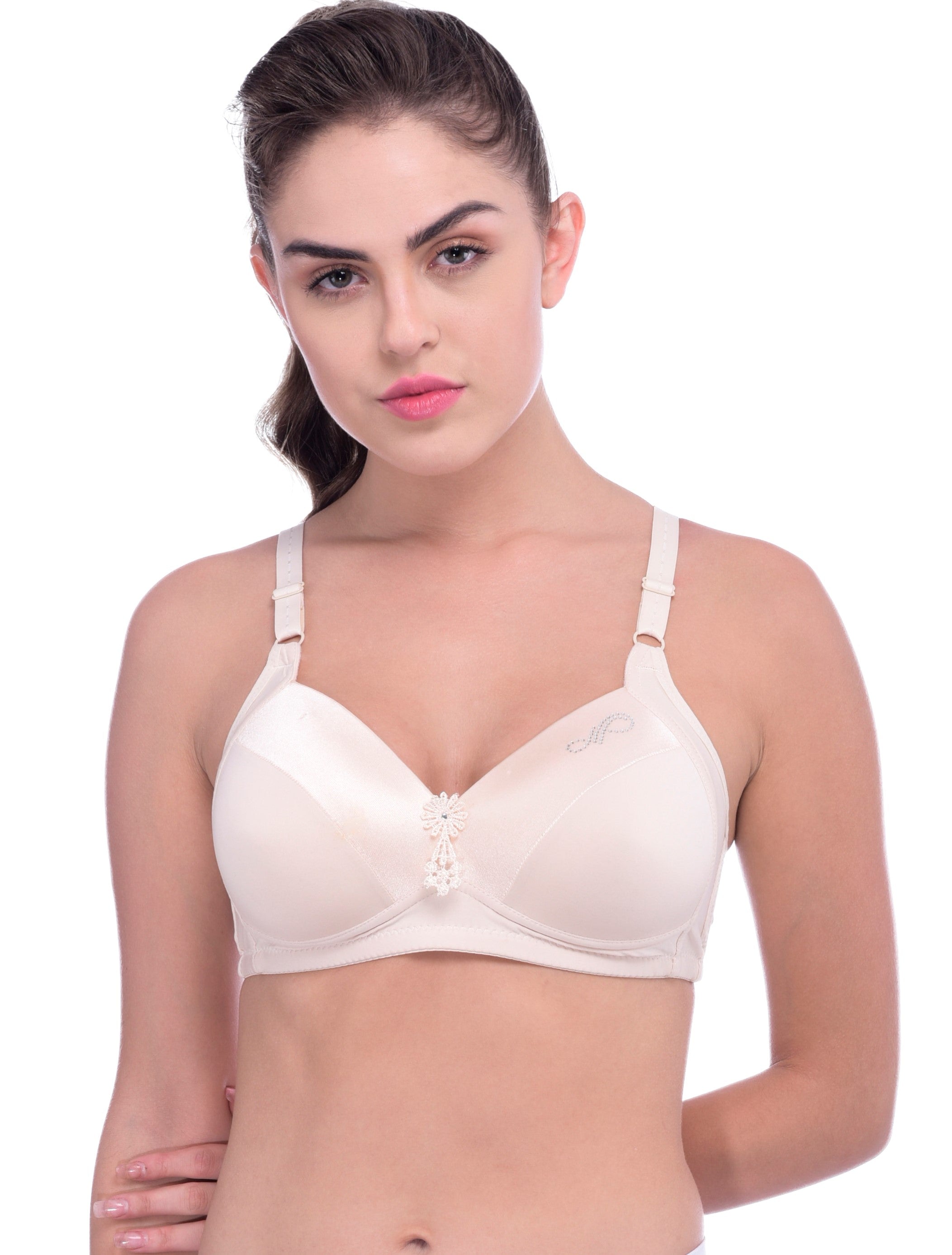 skin polyamide spandex bra