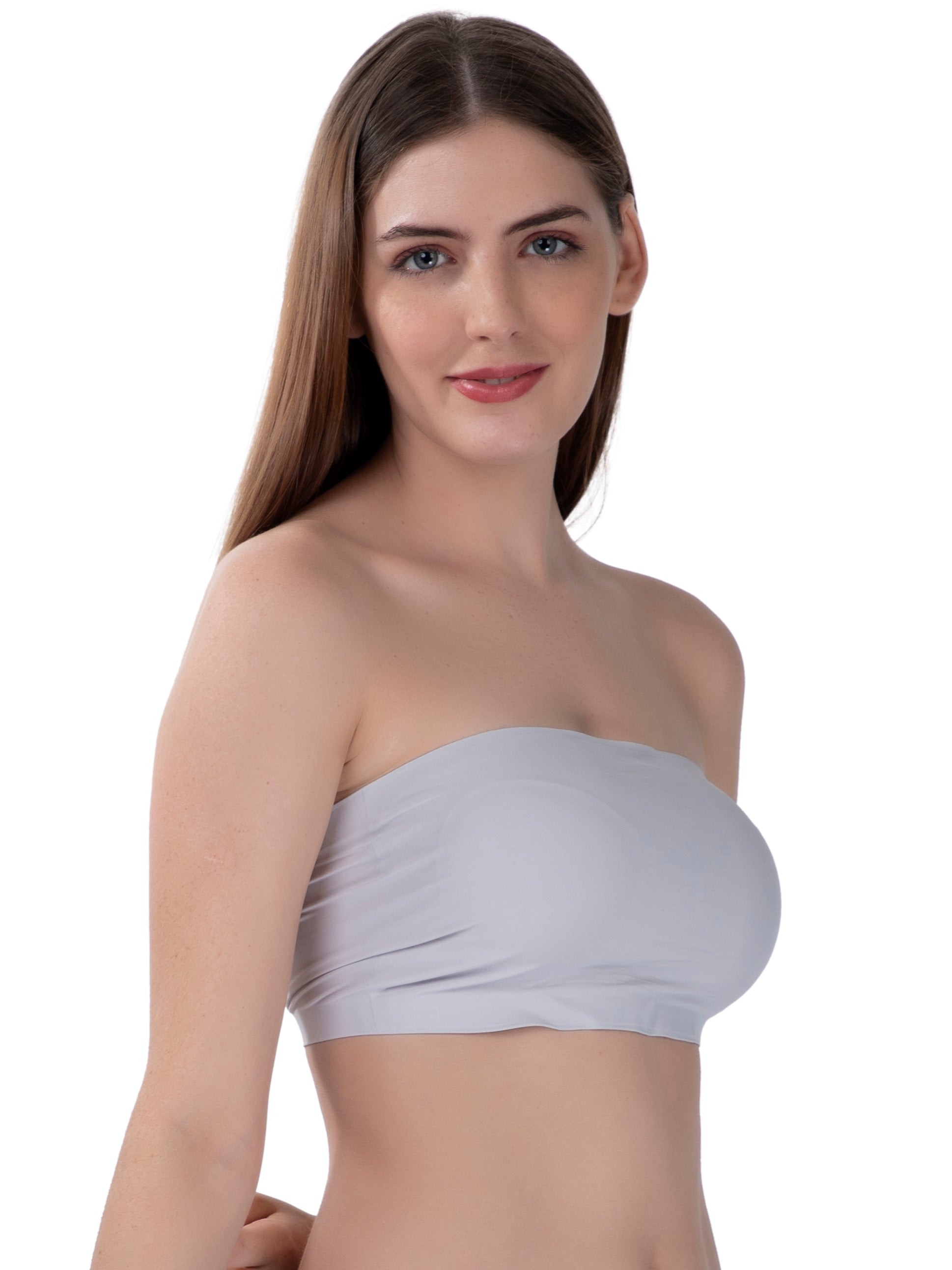 sticky strapless padded tube bra